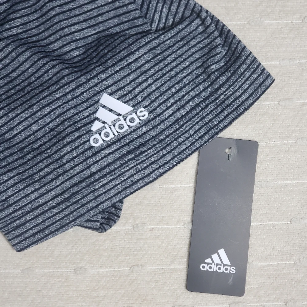 ADIDAS GOLF‎ Polo Shirt w/Pocket Gray-Black, UPF 30-50  Size 2XL